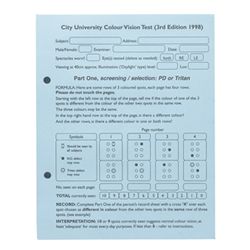 City University Colour Test Recording Pad